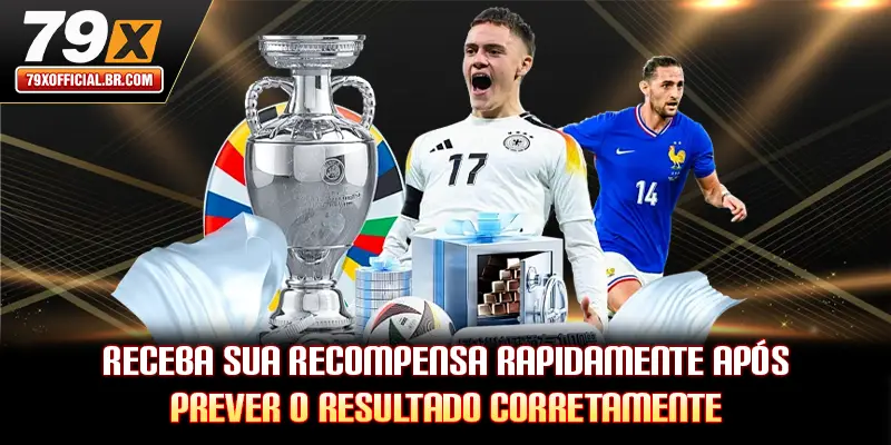 Receba sua recompensa rapidamente após prever o resultado corretamente.