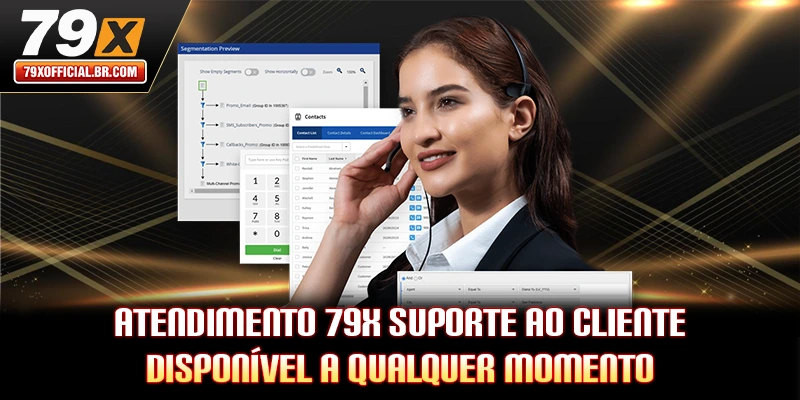 Atendimento 79X suporte ao cliente disponível a qualquer momento